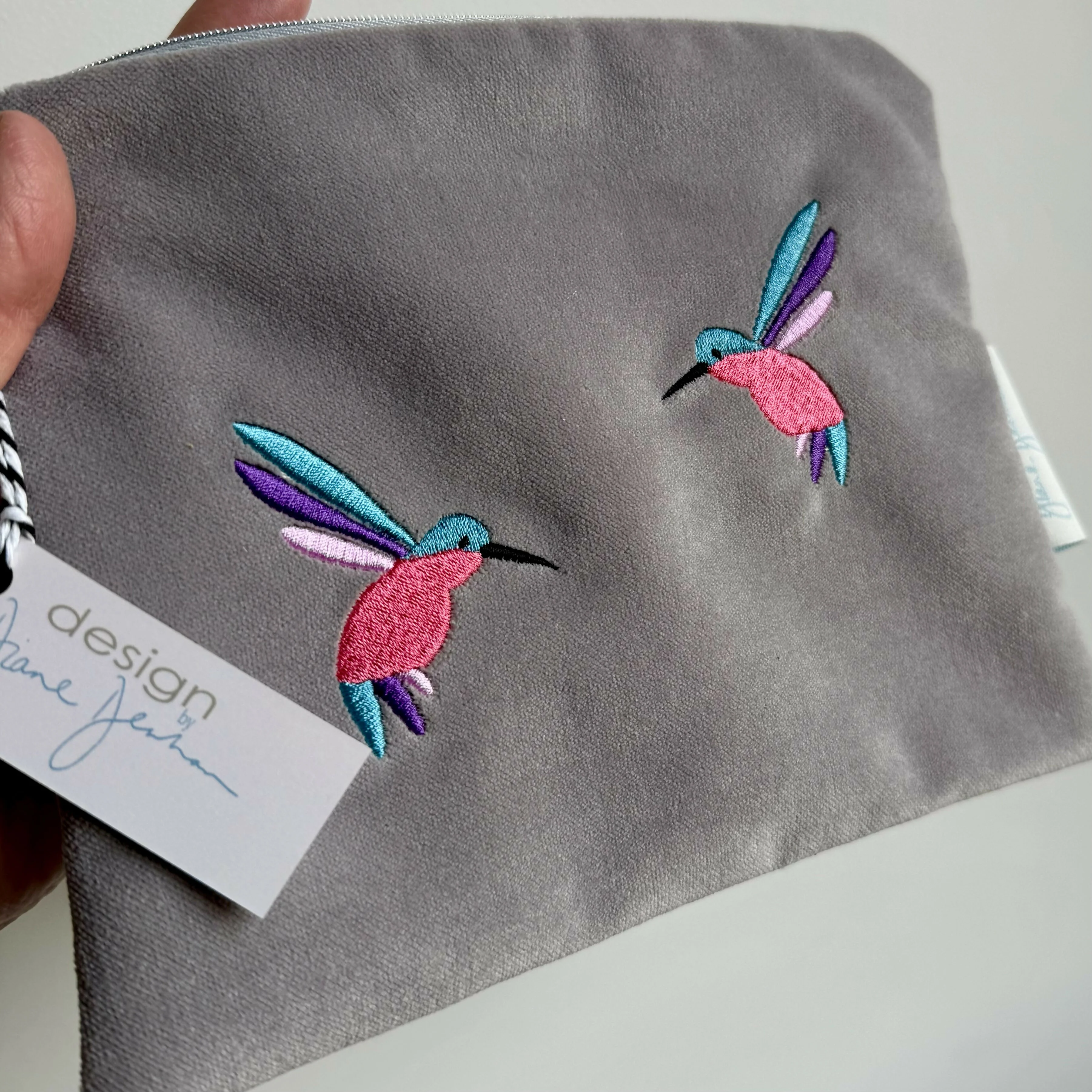 Velvet Embroidered Pouch/Purse - Image 5