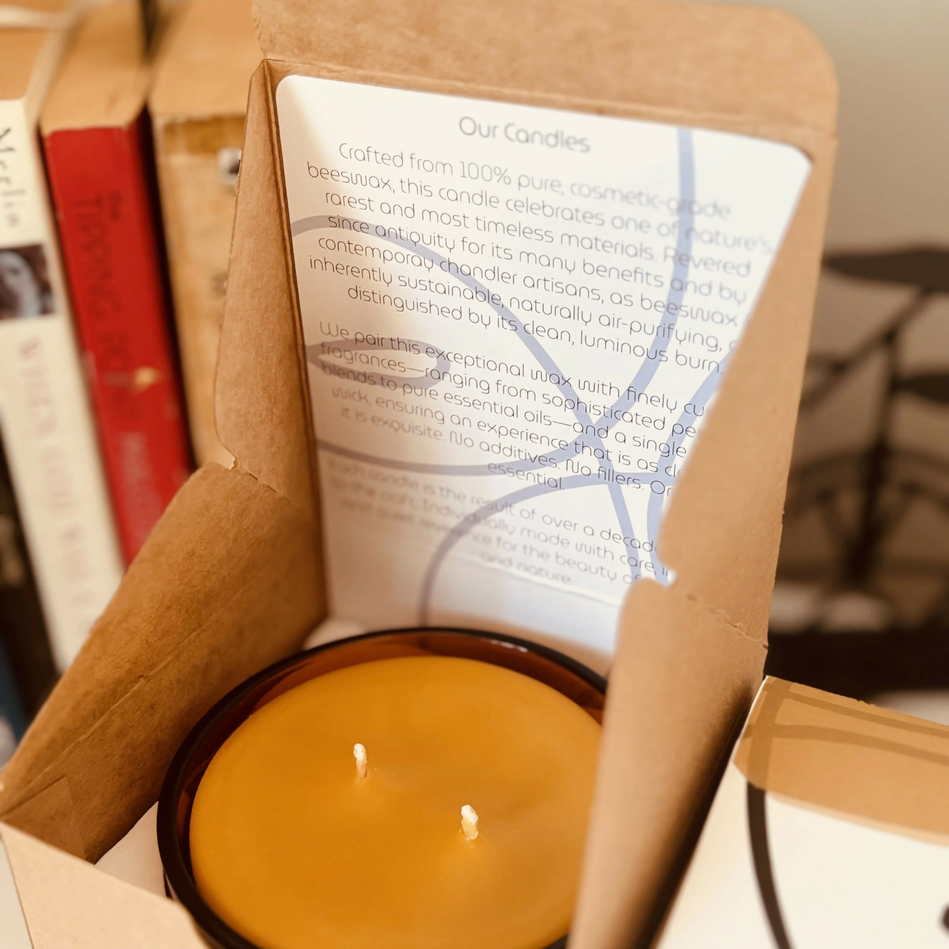 Velvet Rose - Scented 100% Beeswax Candle - Image 4