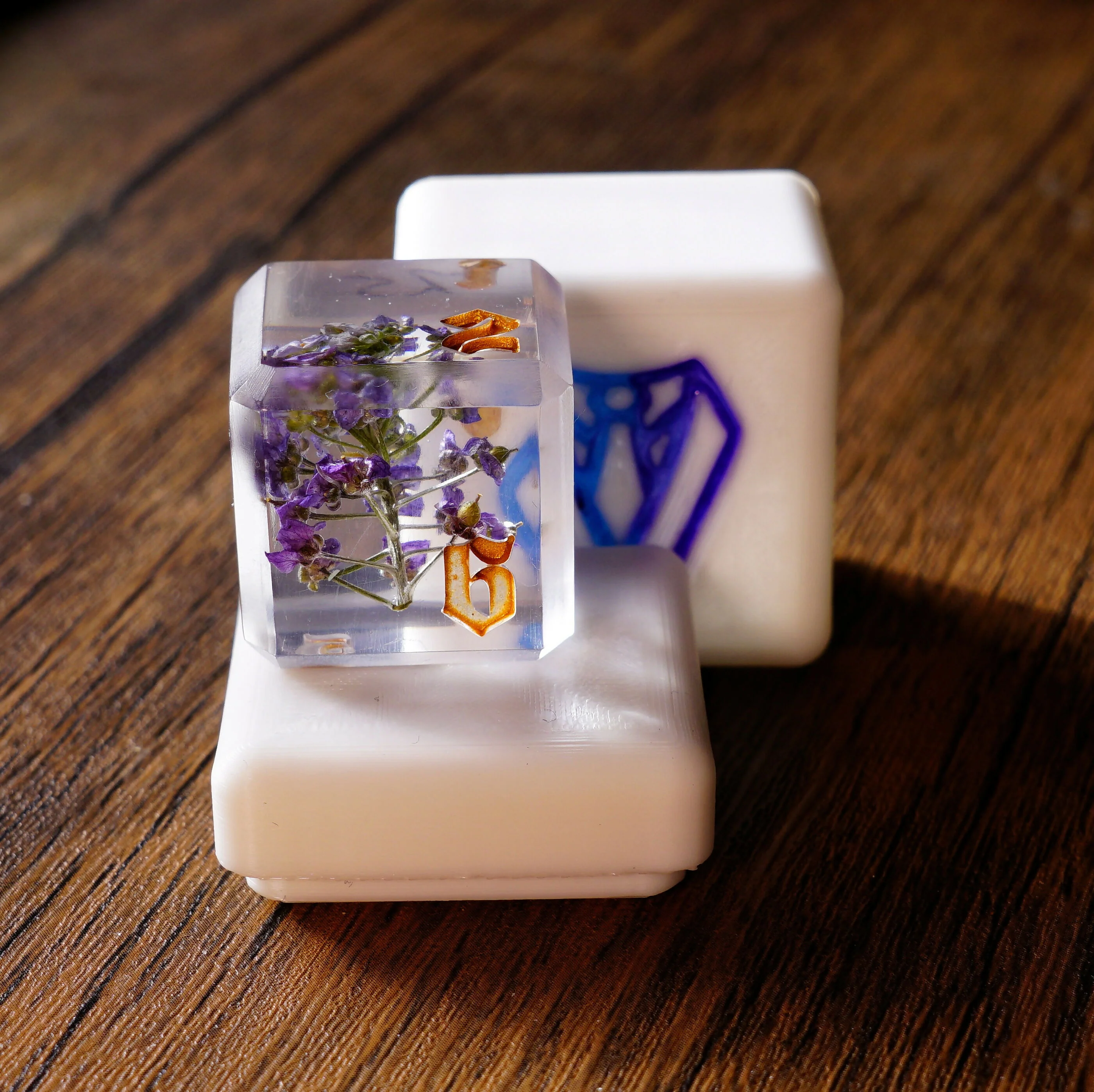 Violet Flower Dice