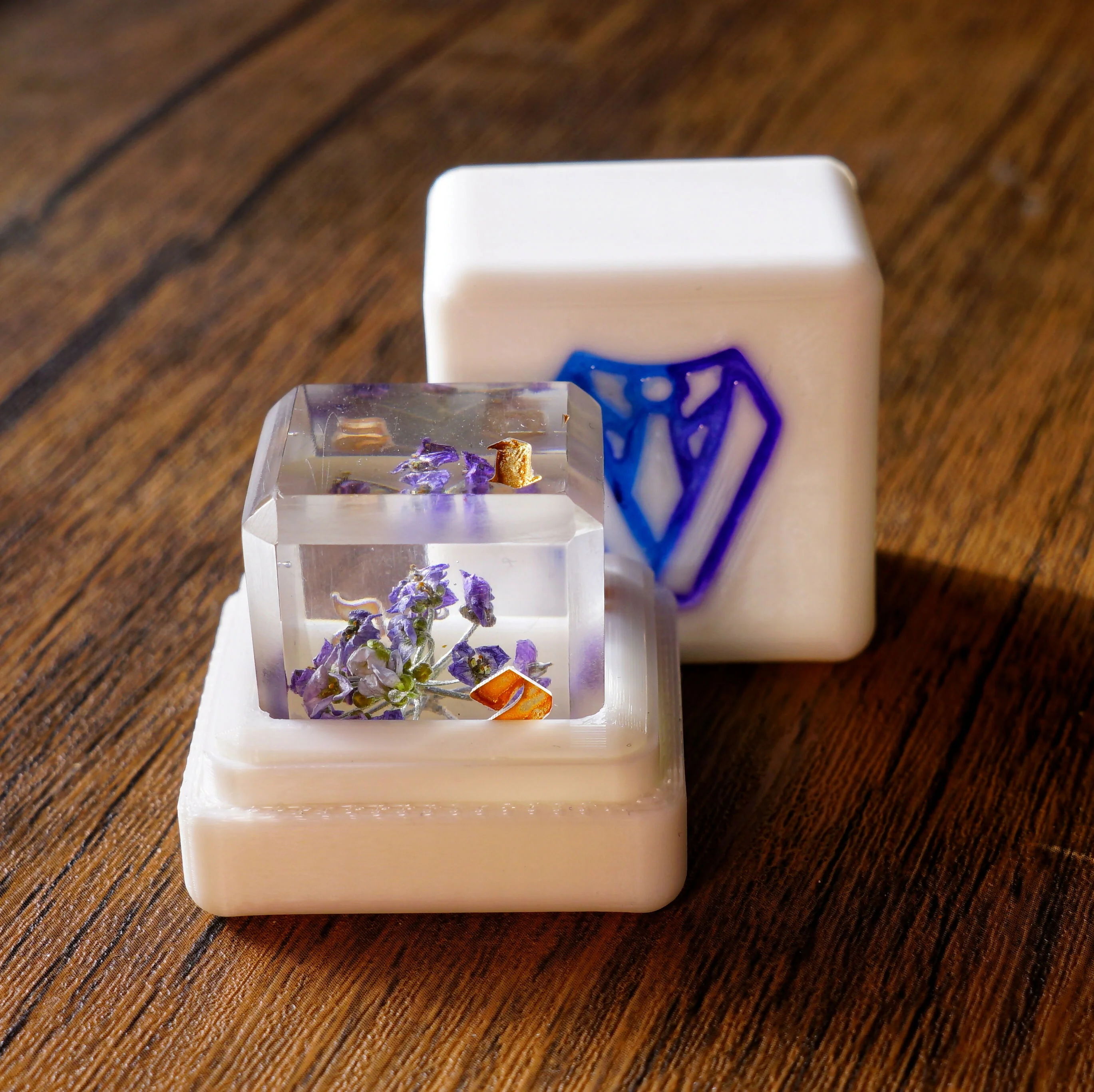 Violet Flower Dice - Image 3