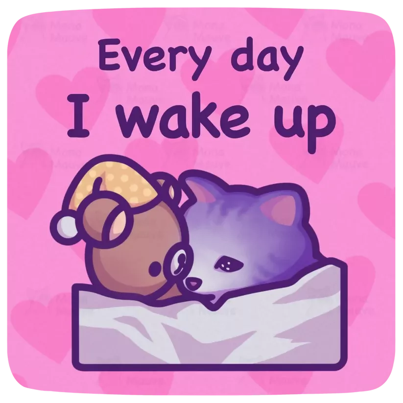 Wake Up Sticker - Image 2