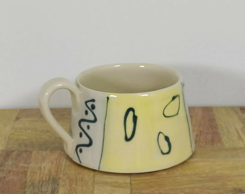 Wheel Thrown Ceramic Stoneware Mug - Image 3