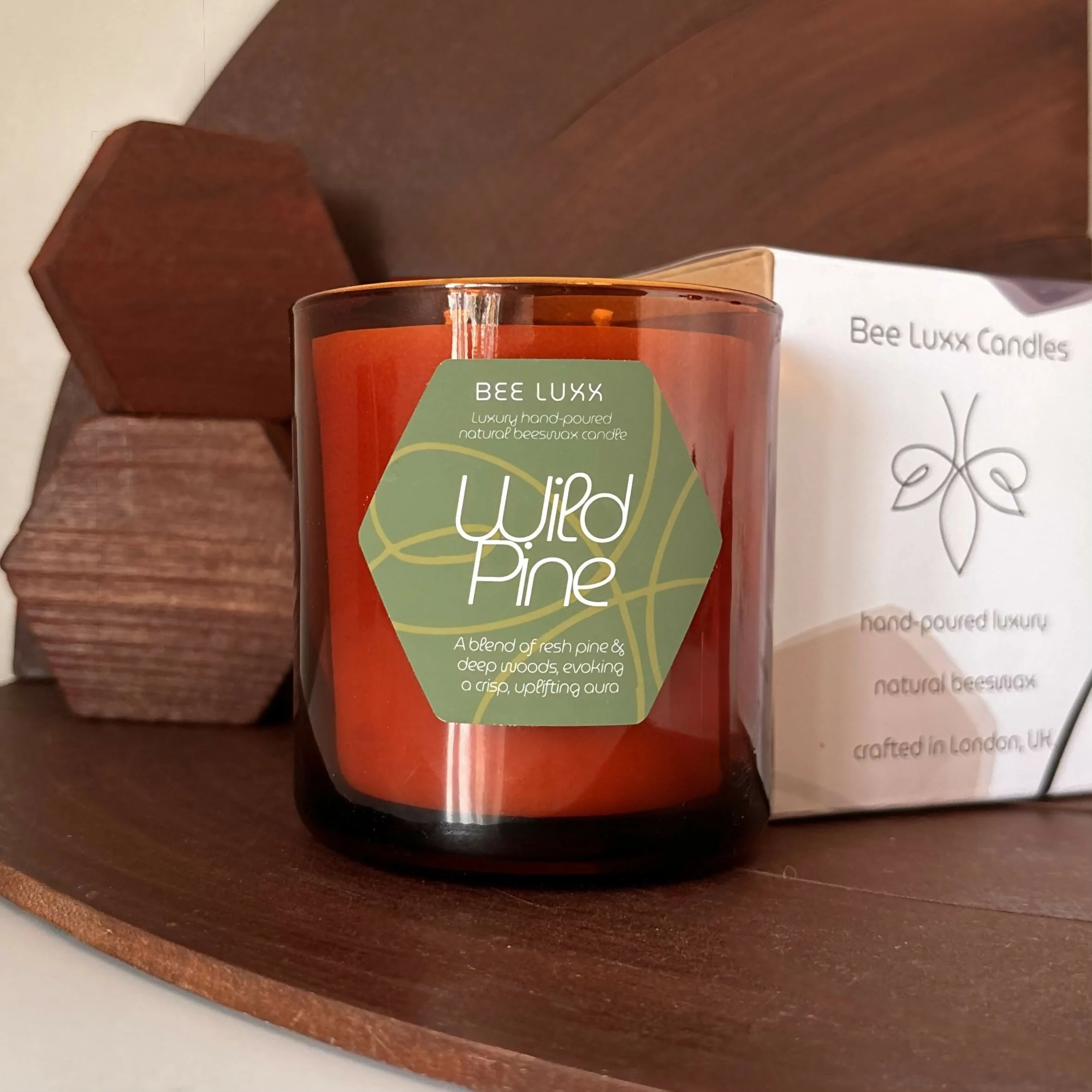 Wild Pine - Scented 100% Beeswax Candle - Image 5