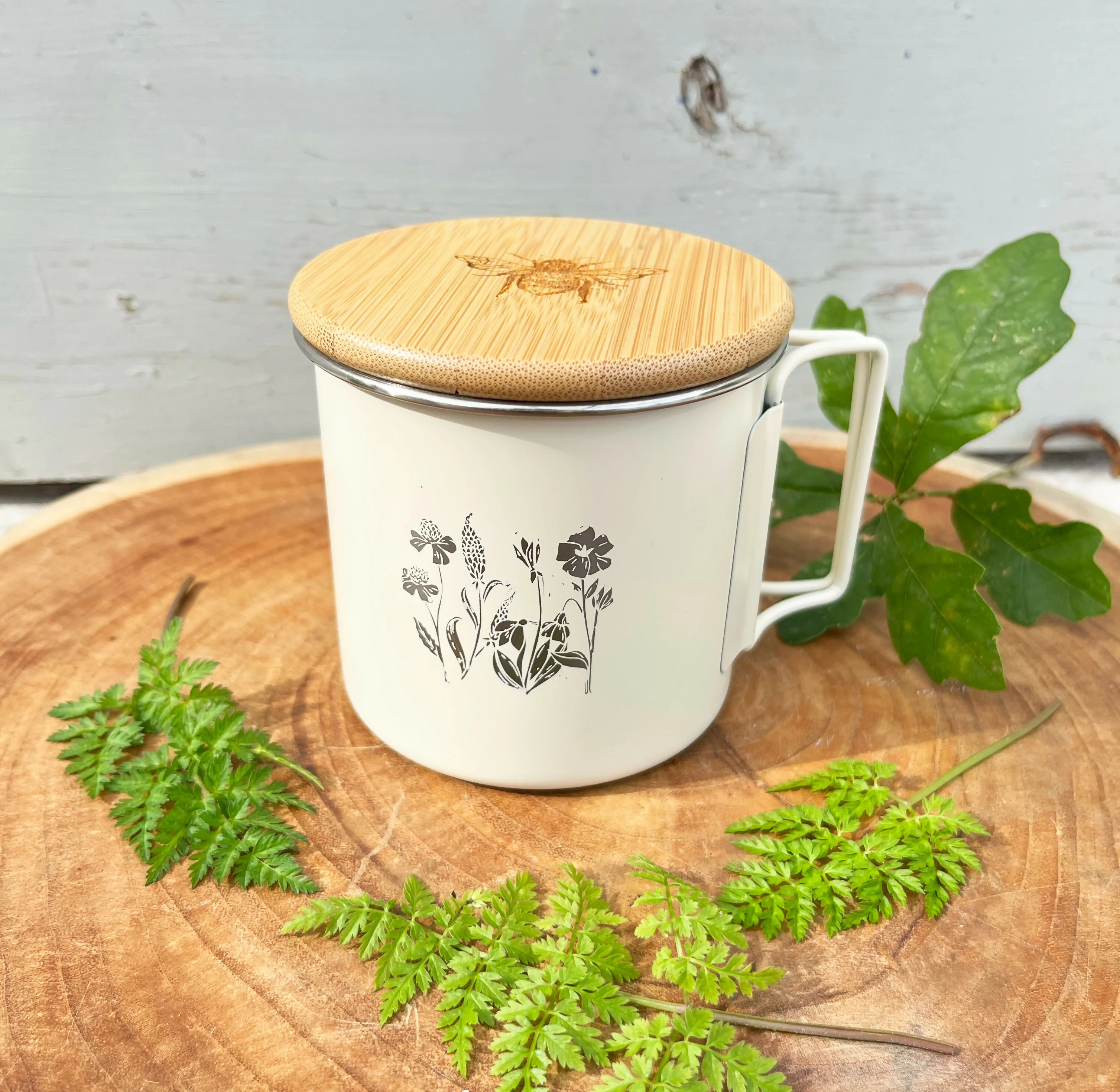 Wildflower Tin Mug - Image 3