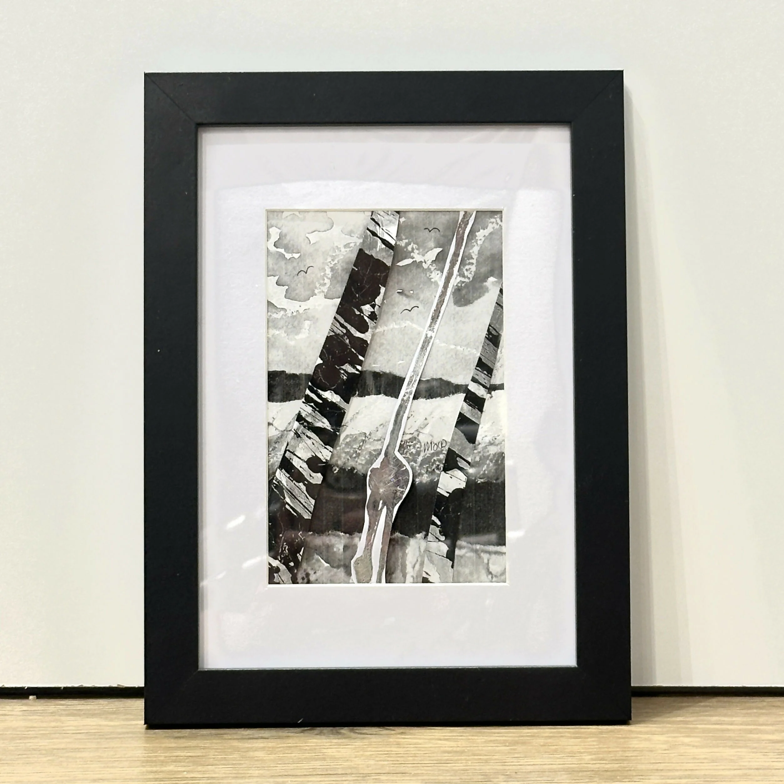 Winter Print 24cm x 18cm Framed (Black)
