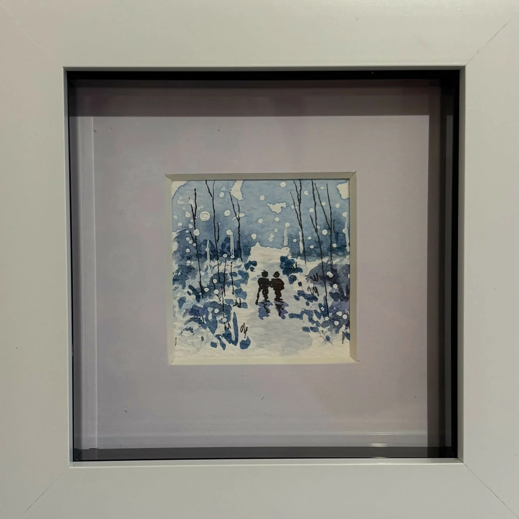 Winter Woodland Walk Original Watercolour