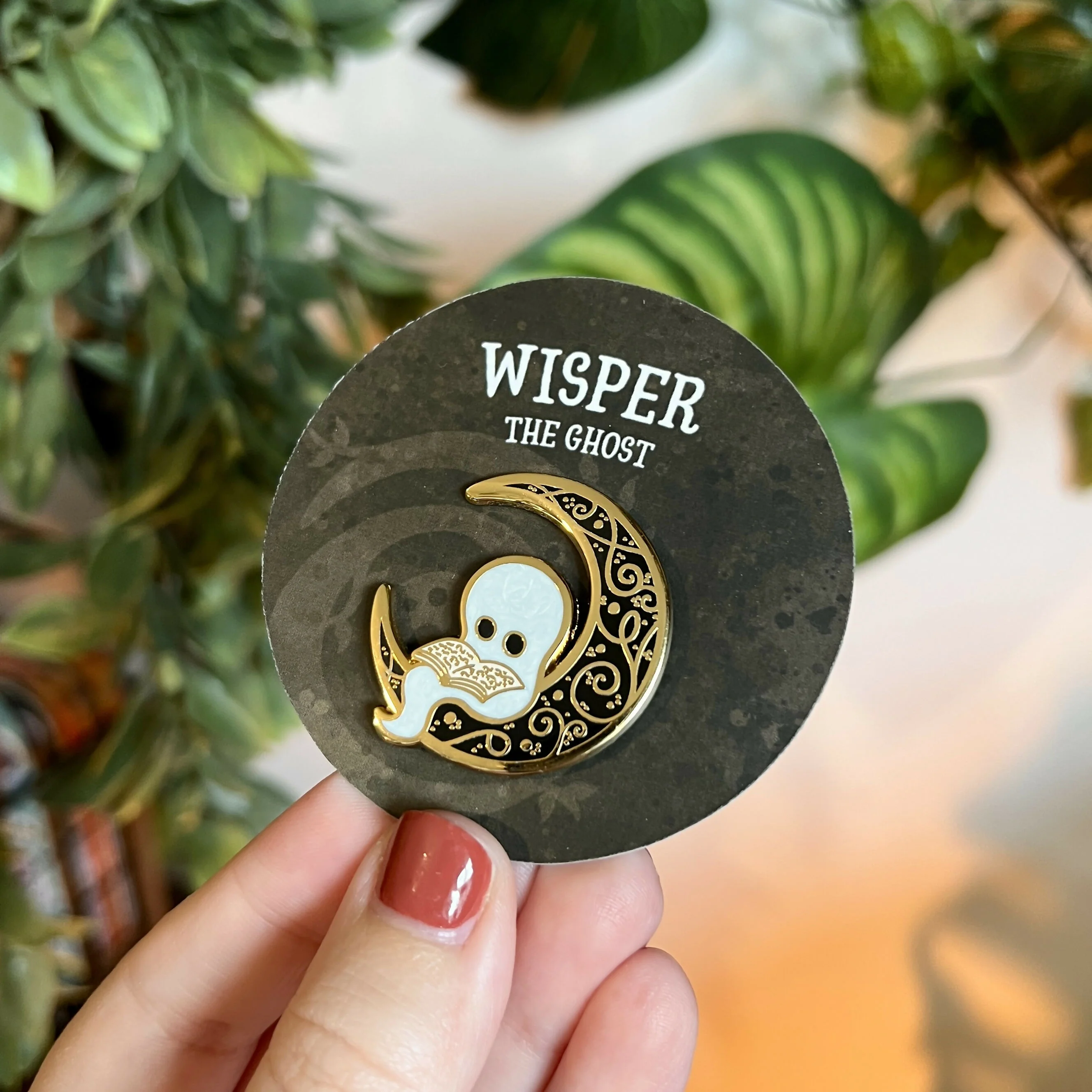 Wisper the Ghost Enamel Pin