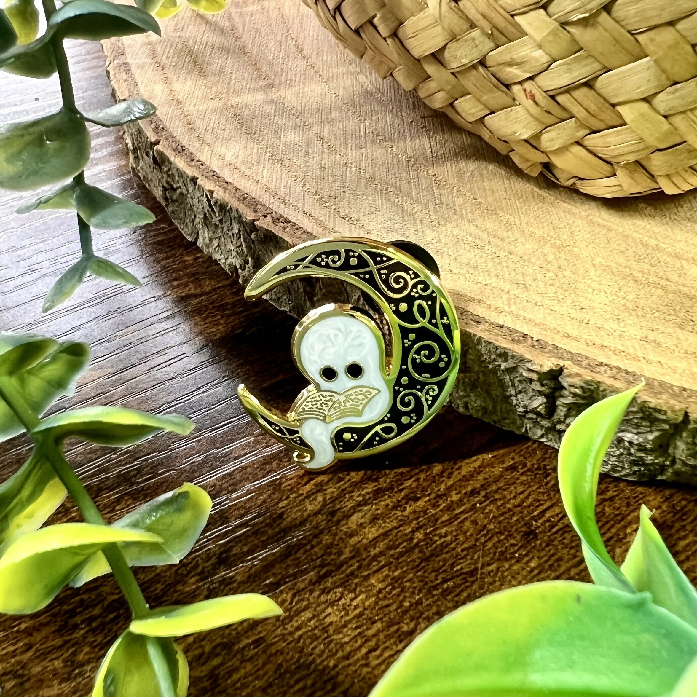 Wisper the Ghost Enamel Pin - Image 3