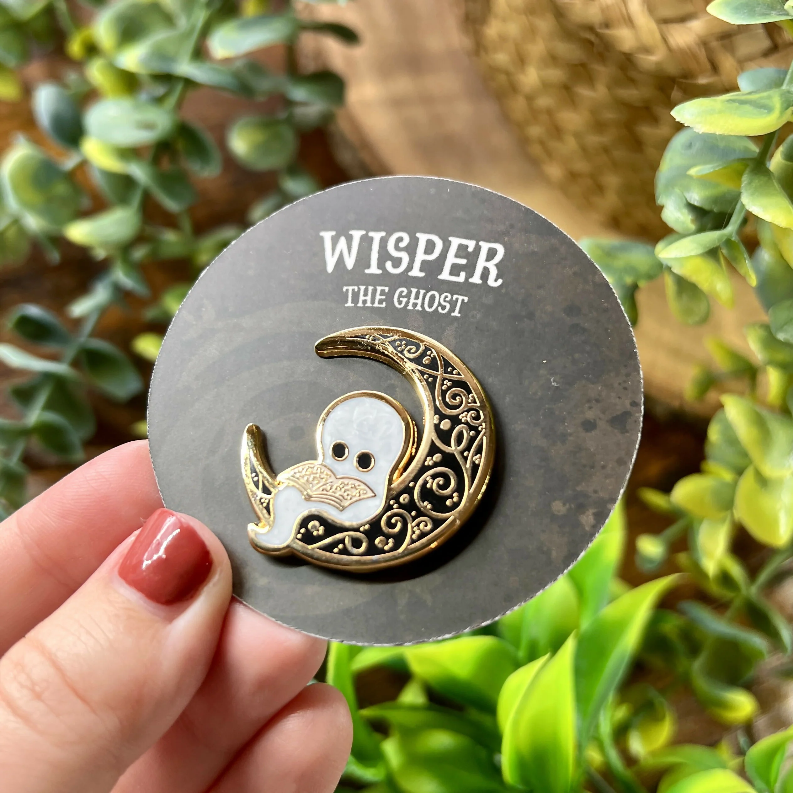 Wisper the Ghost Enamel Pin - Image 5