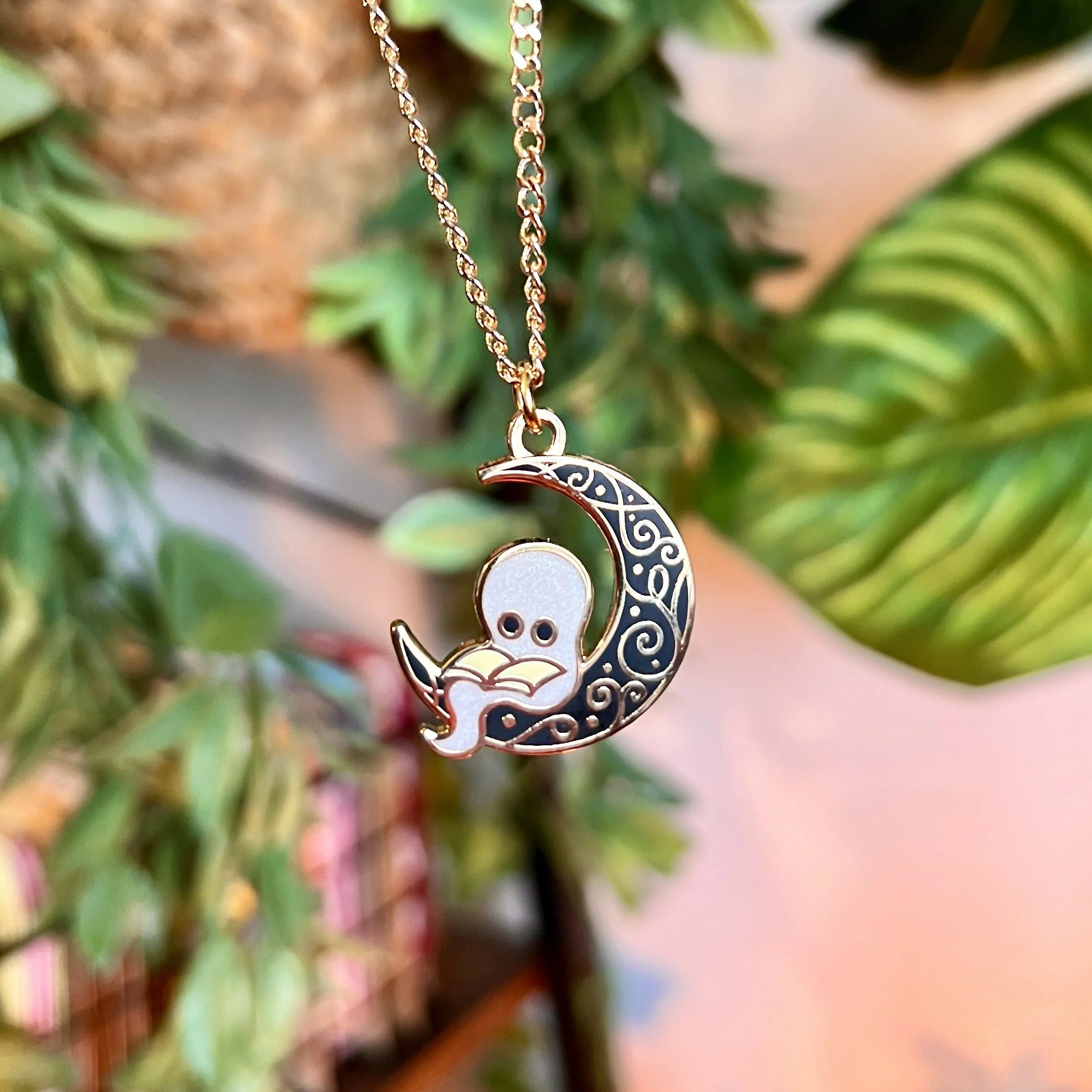 Wisper the Ghost Pendant Necklace - Image 4