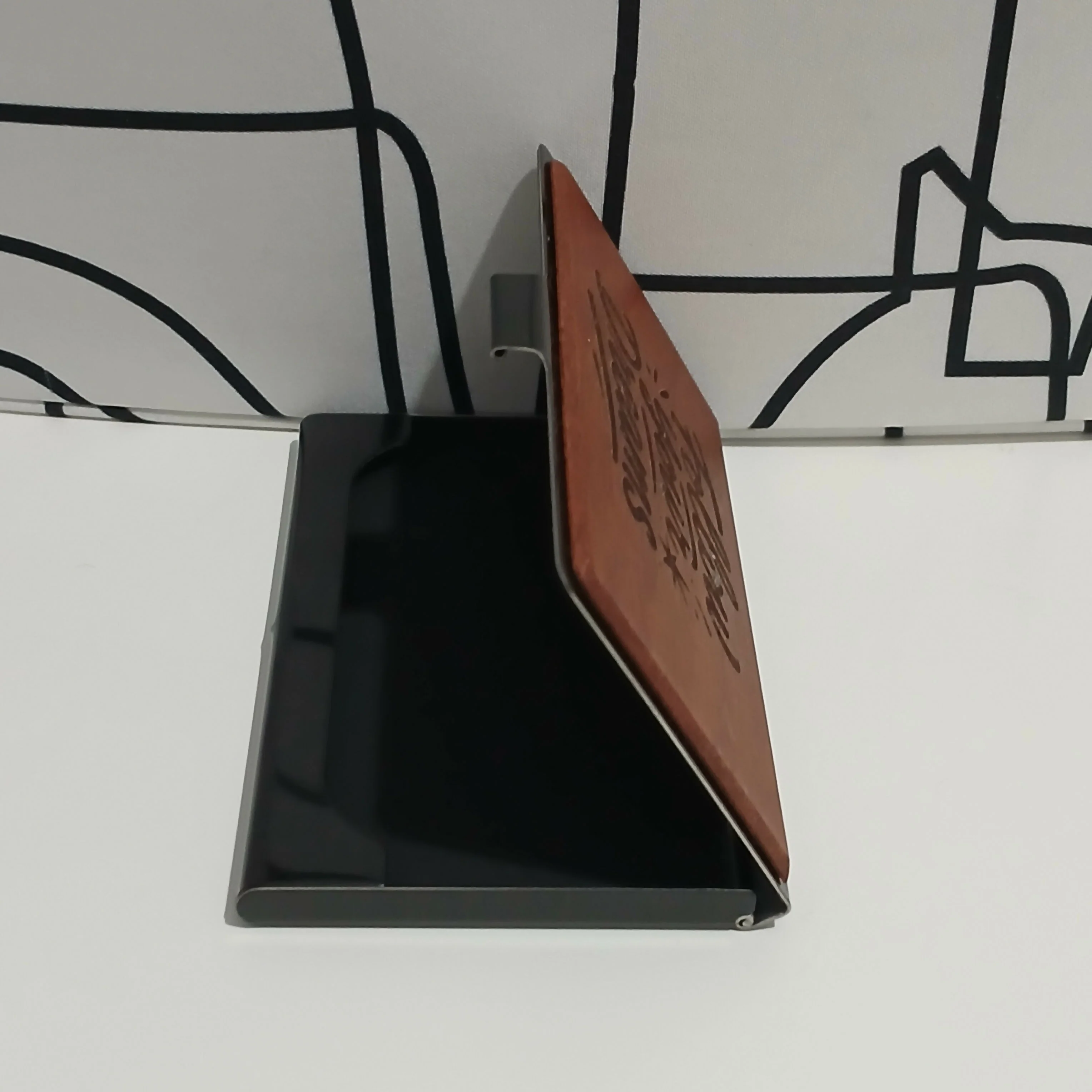 Wooden Business Card Box Follow your dreams - Image 3