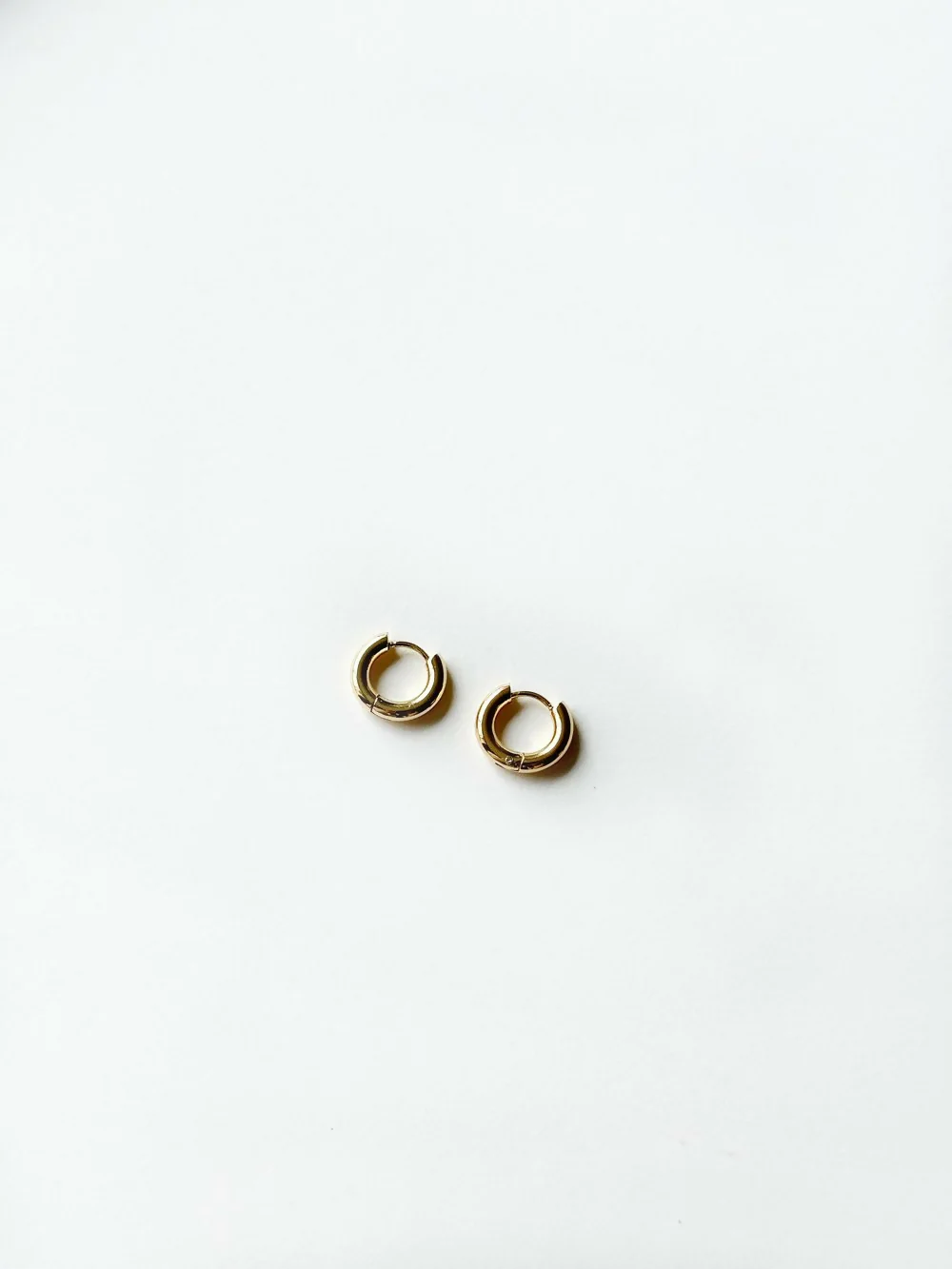 XS Chloe / 18K Gold Plated Hoop Earrings / Tarnish Free - Image 3