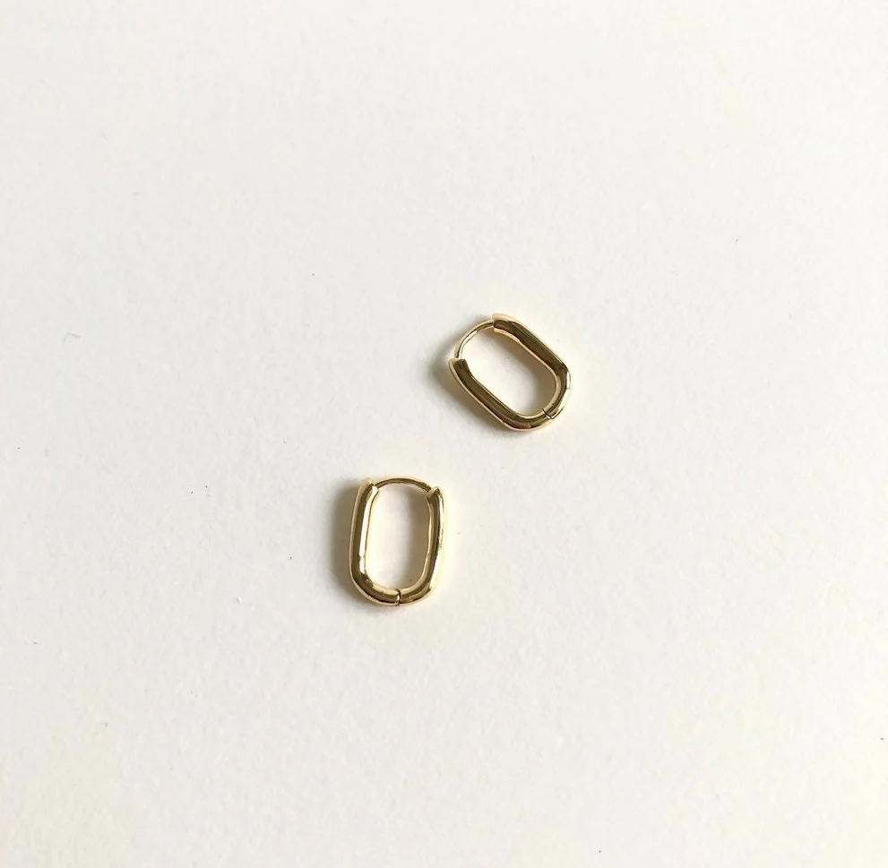 XS Valerie / 18k Gold Plated Mini Hoop Earrings - Image 3