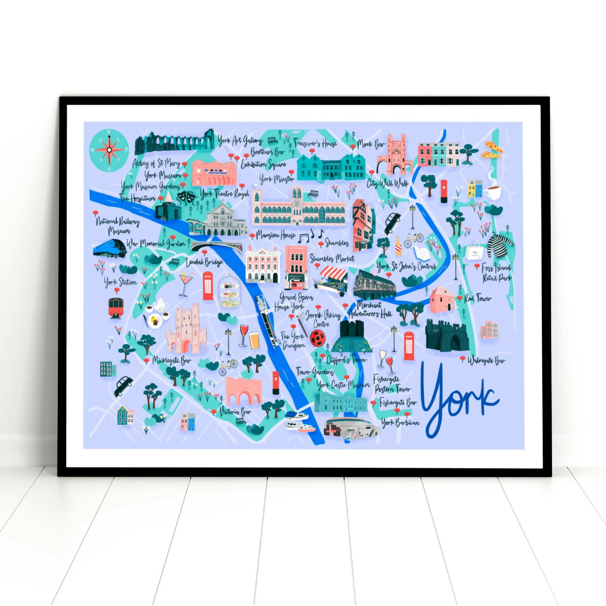 York Map Art Print