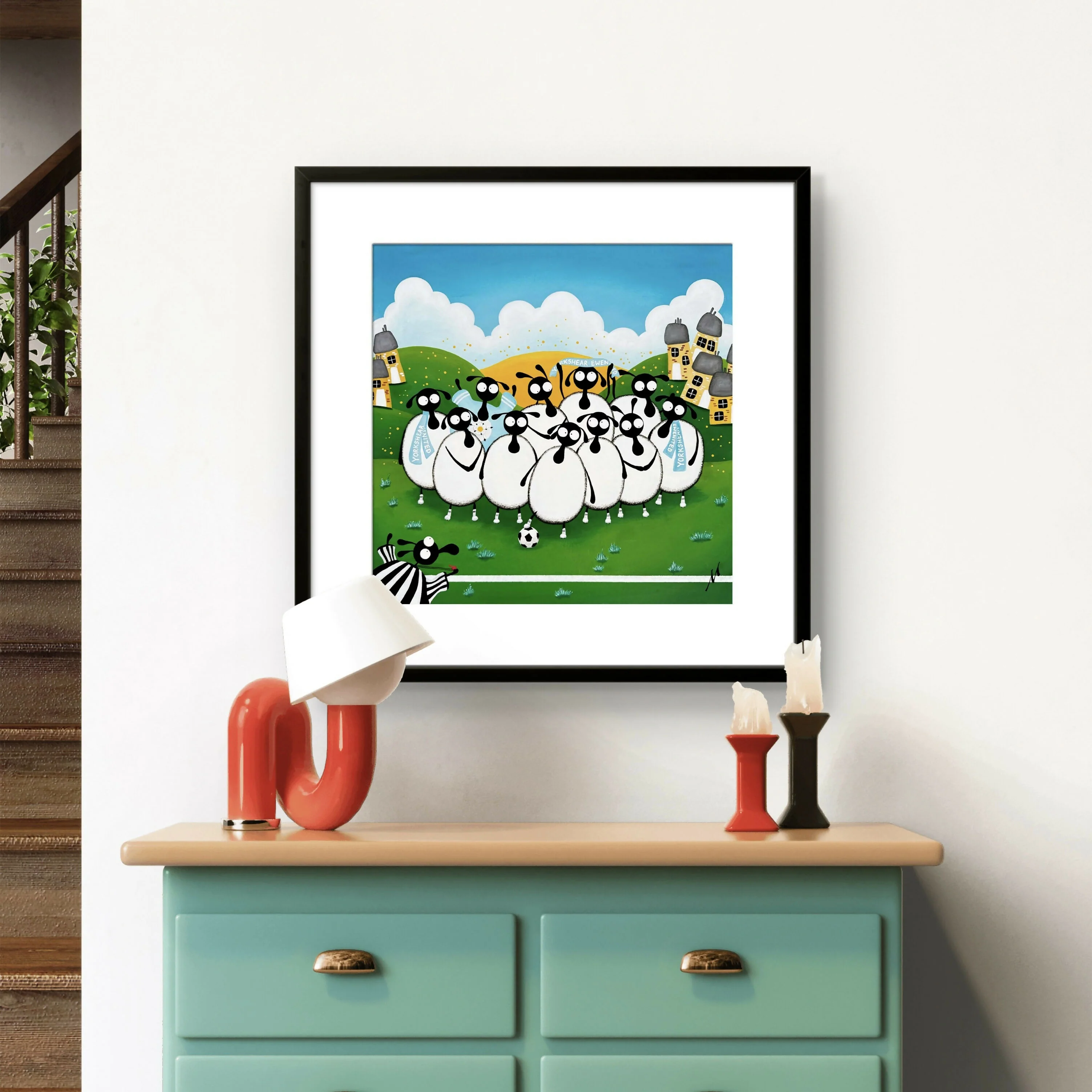 Yorkshear Ewenited - 20” Framed Limited Edition Print - Image 2