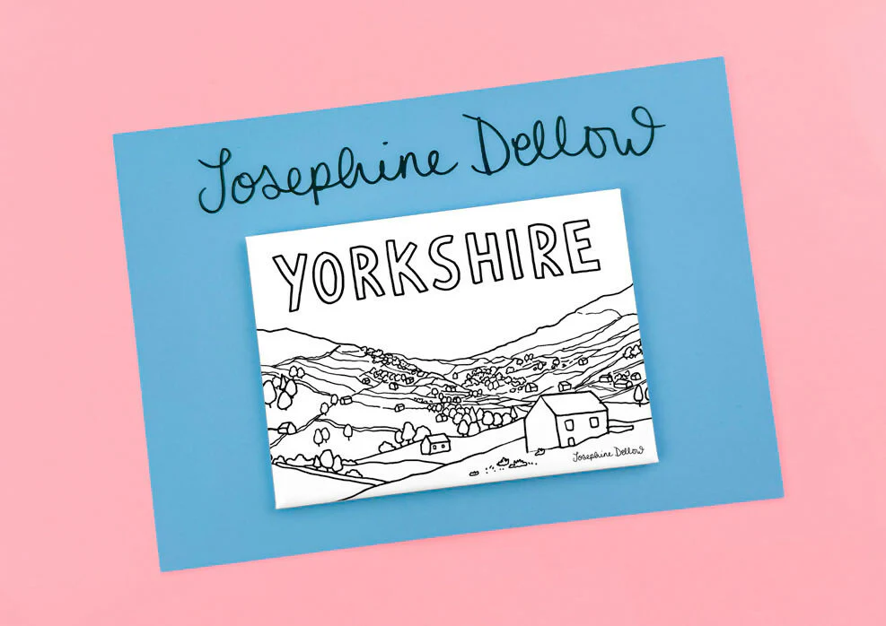 Yorkshire View Magnet - Illustrated Home Gift - Image 2