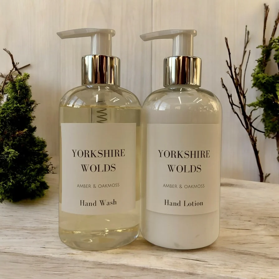 Yorkshire Wolds - Amber and Oakmoss Hand Wash & Lotion Set