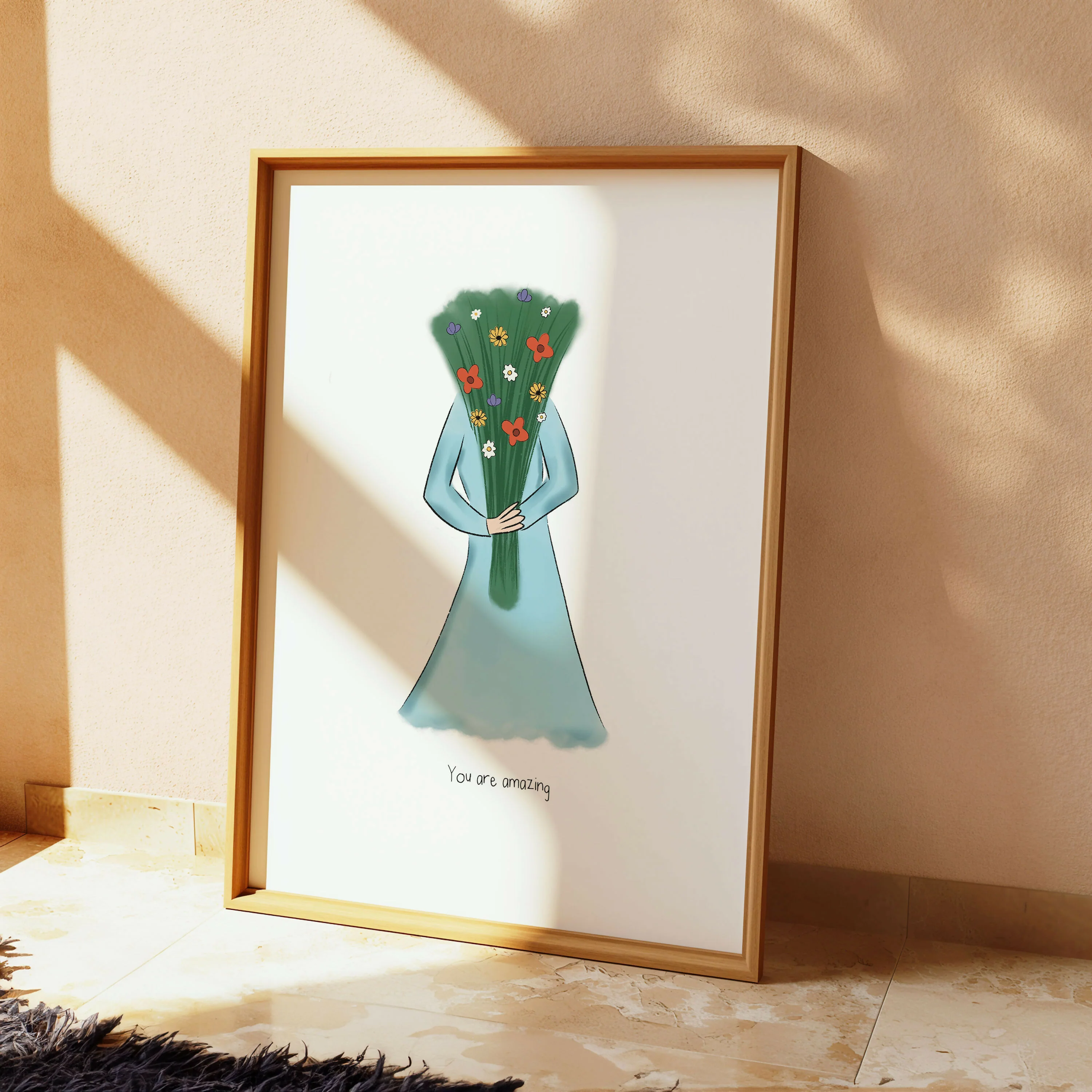 YOU ARE AMAZING DIGITAL ARTWORK AFFIRMATION PRINT