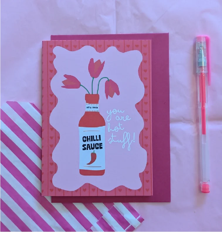 You Are Hot Stuff Valentines Day Card