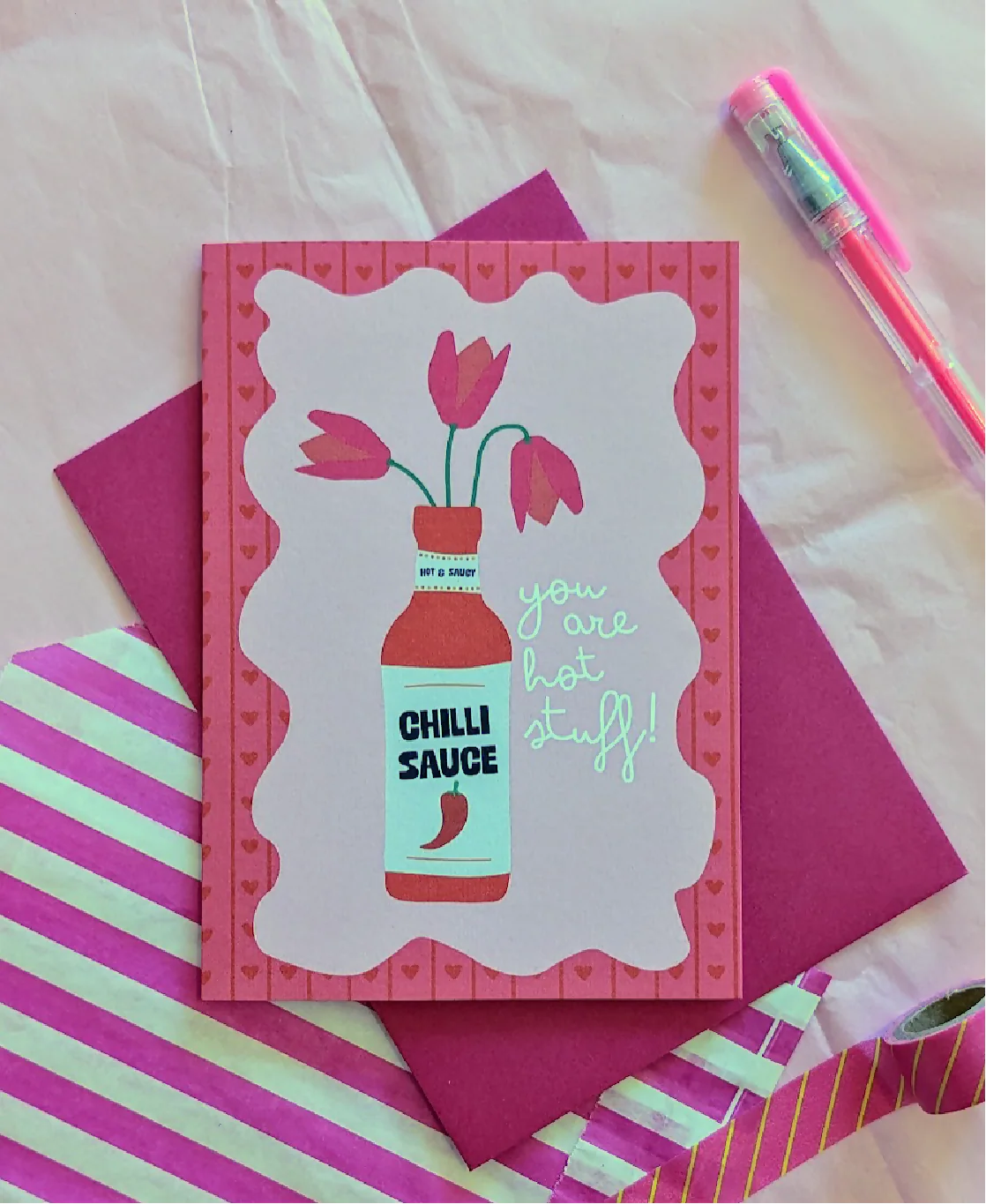 You Are Hot Stuff Valentines Day Card - Image 2